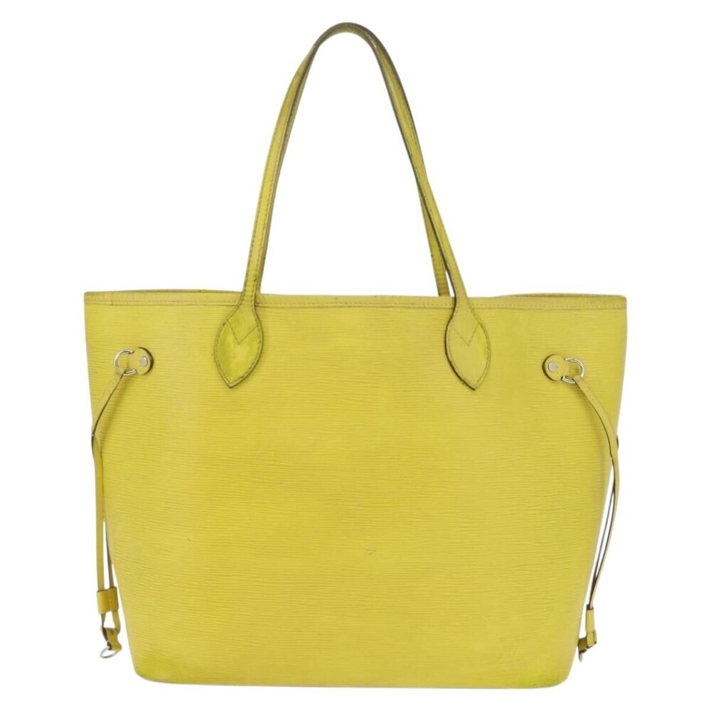 Louis Vuitton Epi Neverfull MM Tote Bag Yellow